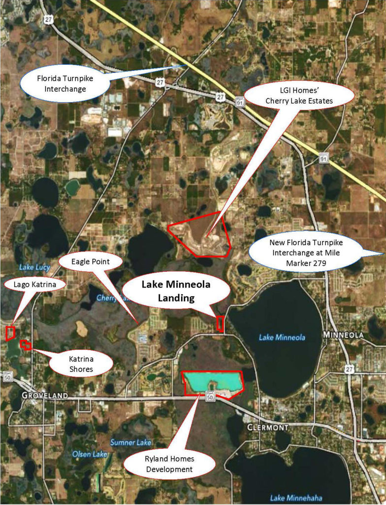 Photo: Lake Minneola Landing location map