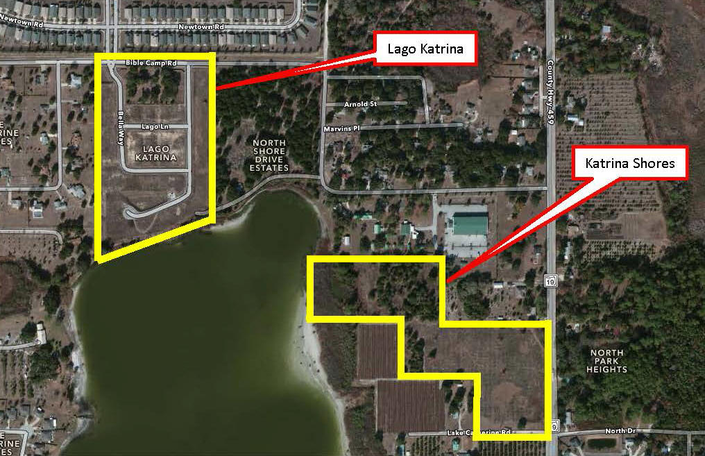 Photo: Lago Katrina and Katrina Shores site map update 072014